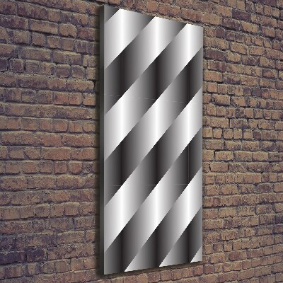 Stampa quadro su tela verticale Strisce astratte