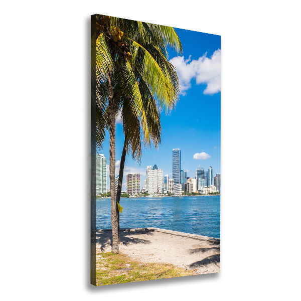 Quadro su tela canvas verticale Miami