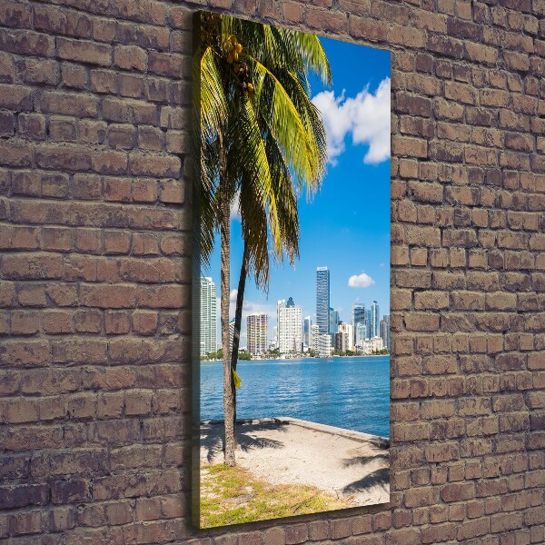 Quadro su tela canvas verticale Miami