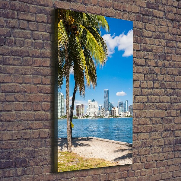 Quadro su tela canvas verticale Miami