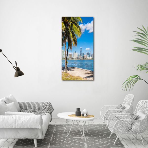 Quadro su tela canvas verticale Miami
