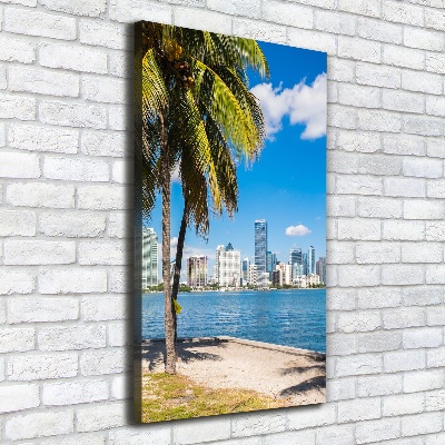 Quadro su tela canvas verticale Miami