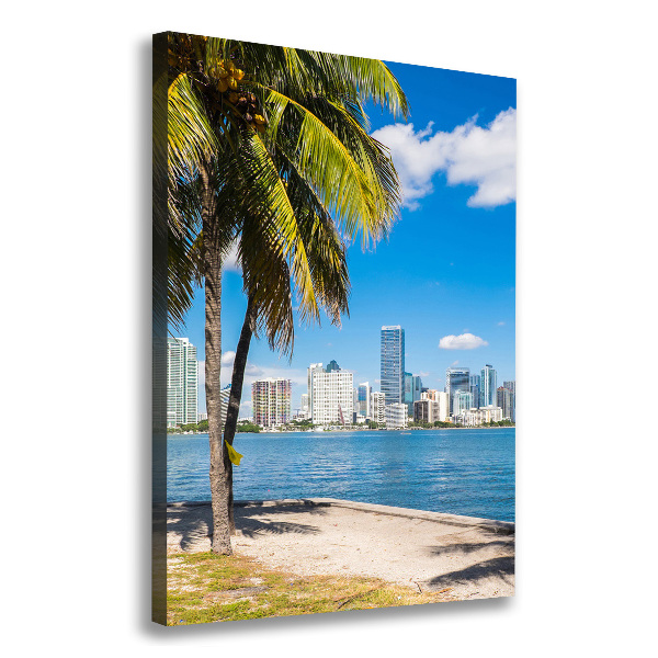 Quadro su tela canvas verticale Miami