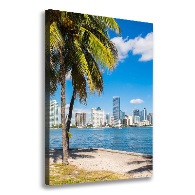 Quadro su tela canvas verticale Miami