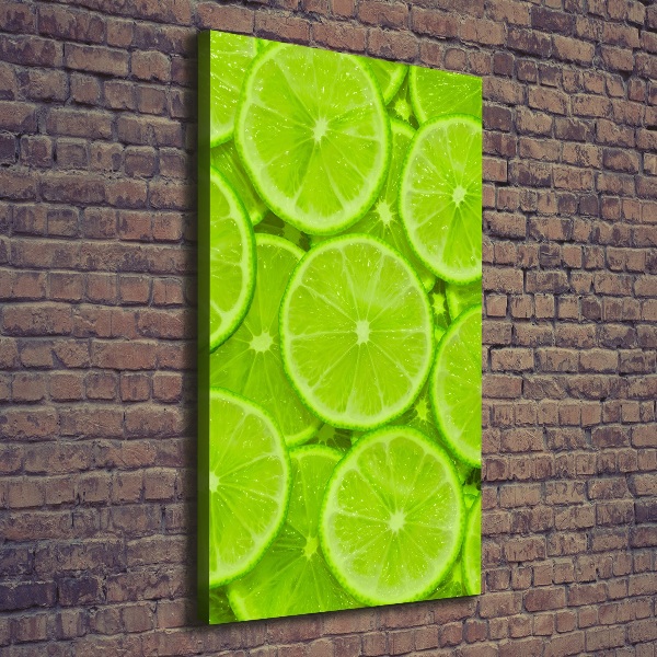 Quadro foto su tela verticale Lime
