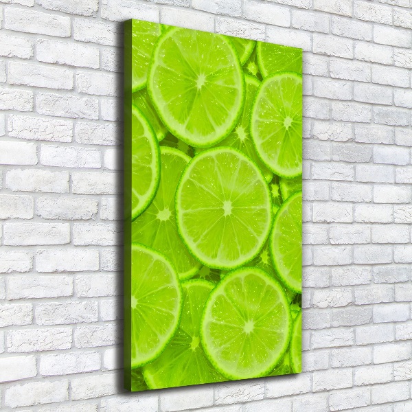 Quadro foto su tela verticale Lime