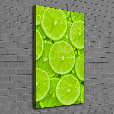 Quadro foto su tela verticale Lime