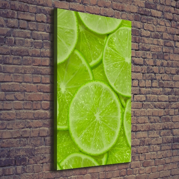 Quadro su tela canvas verticale Lime