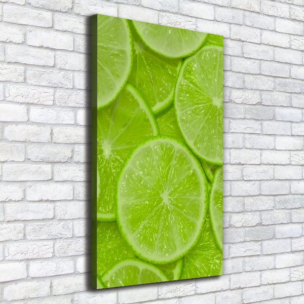 Quadro su tela canvas verticale Lime