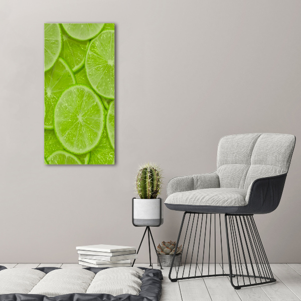 Quadro su tela canvas verticale Lime