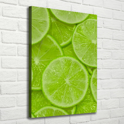 Quadro su tela canvas verticale Lime