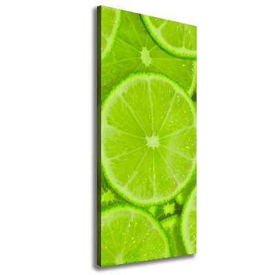 Stampa quadro su tela verticale Lime
