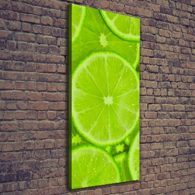 Stampa quadro su tela verticale Lime