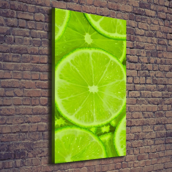 Stampa quadro su tela verticale Lime