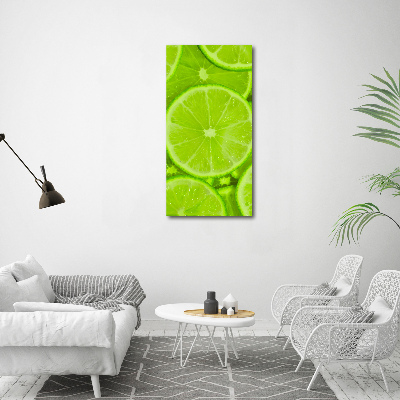 Stampa quadro su tela verticale Lime