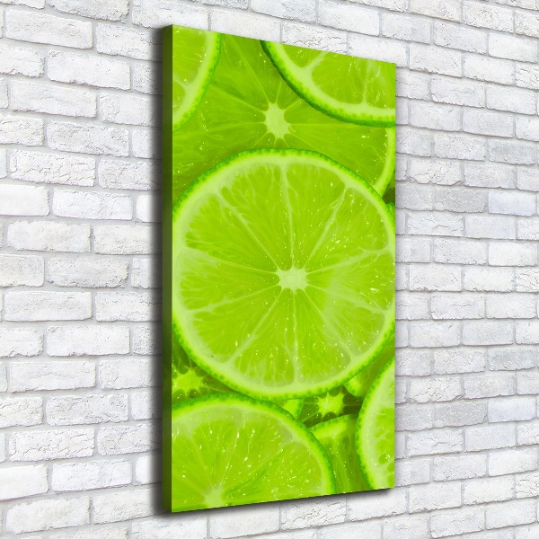 Stampa quadro su tela verticale Lime