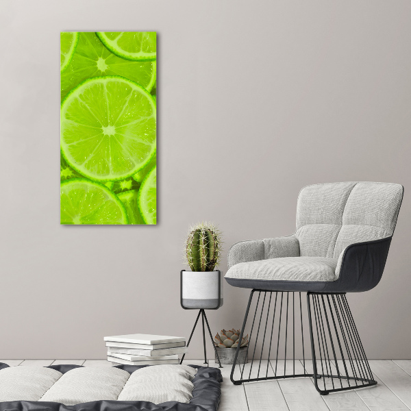 Stampa quadro su tela verticale Lime