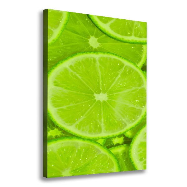 Stampa quadro su tela verticale Lime
