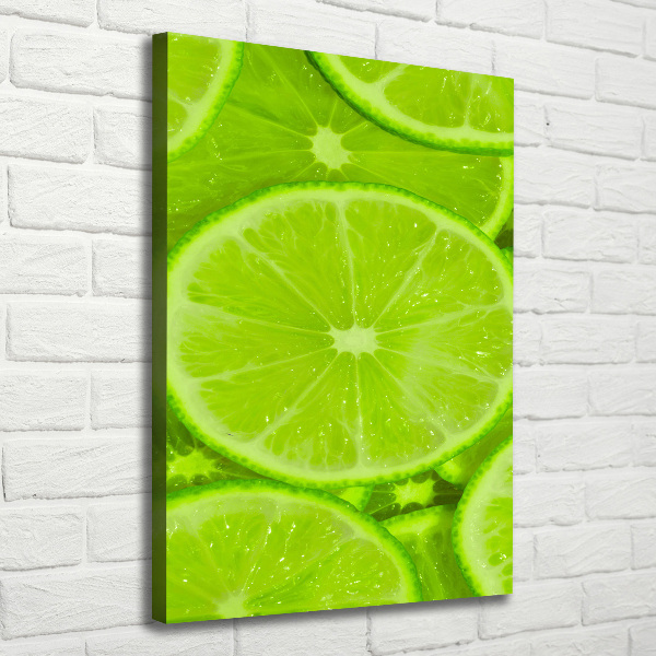 Stampa quadro su tela verticale Lime