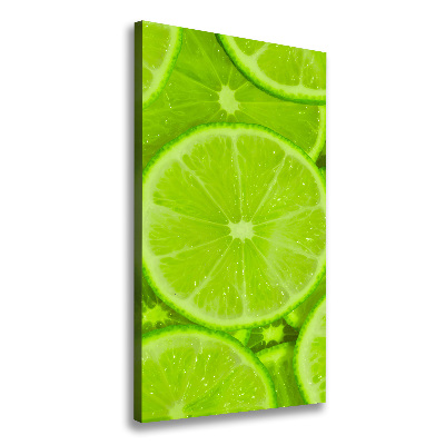 Stampa quadro su tela verticale Lime