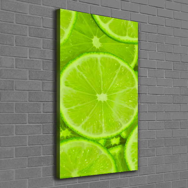Stampa quadro su tela verticale Lime