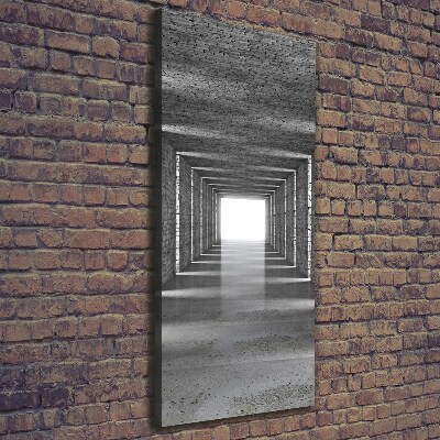 Quadro su tela canvas verticale Tunnel di mattoni