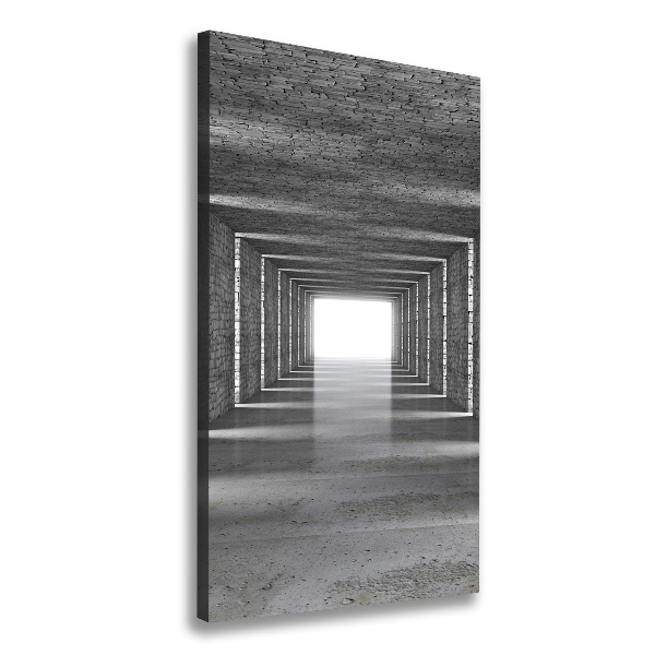 Quadro su tela canvas verticale Tunnel di mattoni