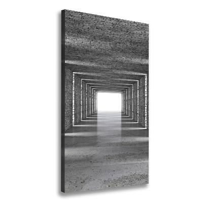 Quadro su tela canvas verticale Tunnel di mattoni