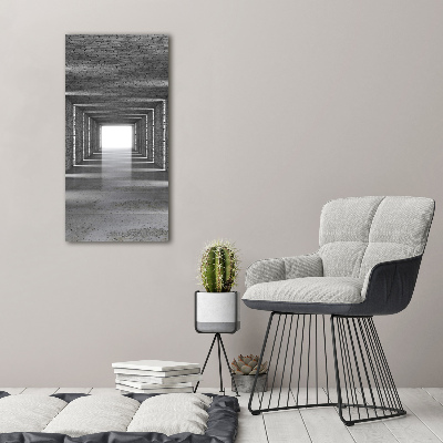 Quadro su tela canvas verticale Tunnel di mattoni
