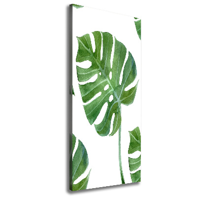 Quadro su tela canvas verticale Monstera