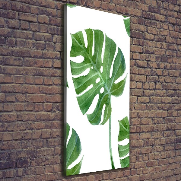 Quadro su tela canvas verticale Monstera