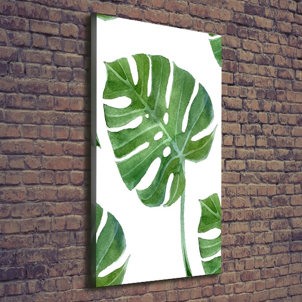 Quadro su tela canvas verticale Monstera