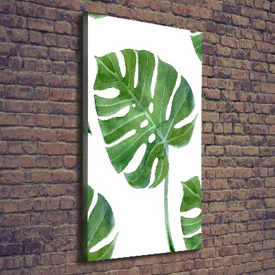 Quadro su tela canvas verticale Monstera