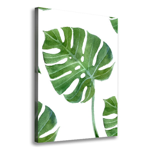 Quadro su tela canvas verticale Monstera