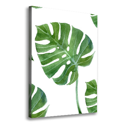 Quadro su tela canvas verticale Monstera