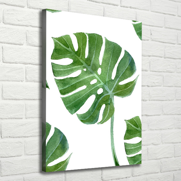 Quadro su tela canvas verticale Monstera