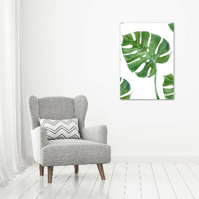 Quadro su tela canvas verticale Monstera