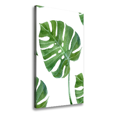 Quadro su tela canvas verticale Monstera