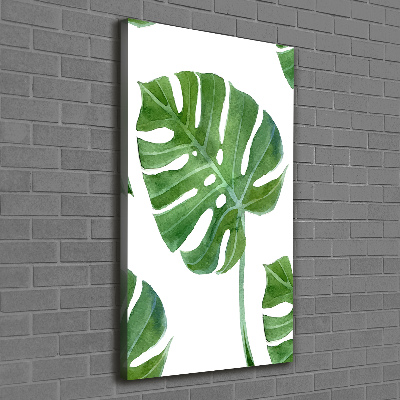 Quadro su tela canvas verticale Monstera