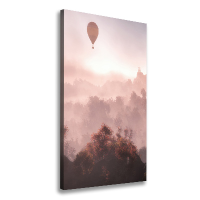 Quadro su tela canvas verticale Foresta di mongolfiere volanti