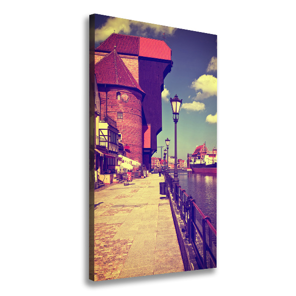 Stampa quadro su tela verticale Danzica, Polonia