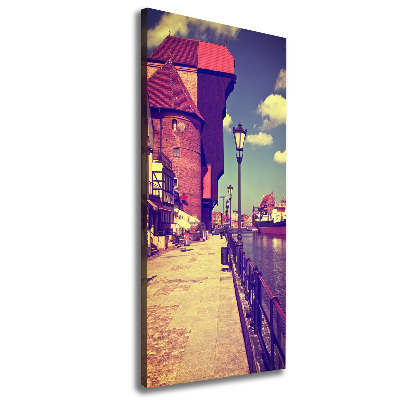 Stampa quadro su tela verticale Danzica, Polonia