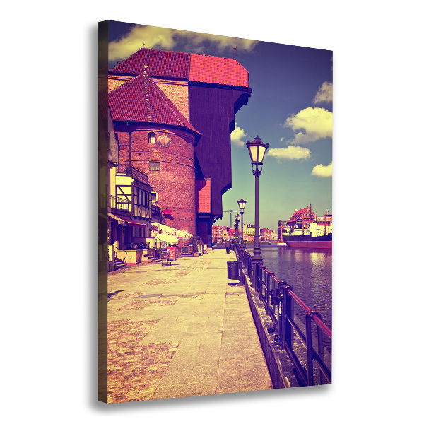 Stampa quadro su tela verticale Danzica, Polonia
