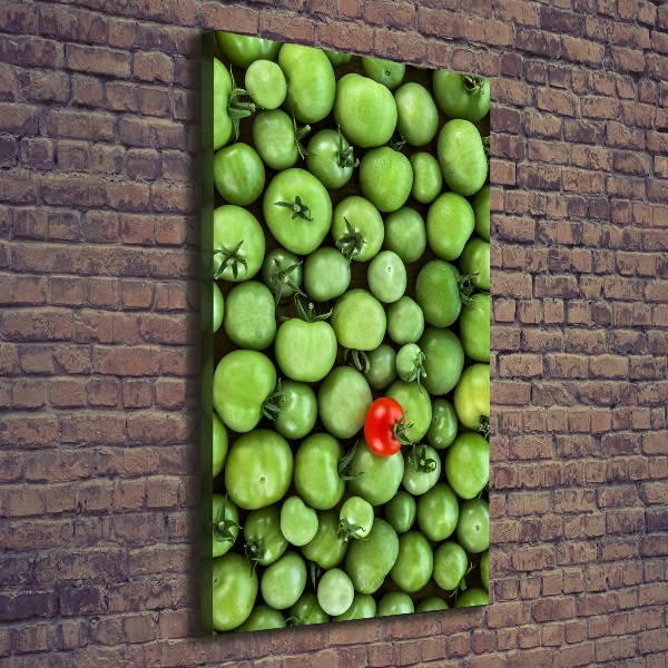 Quadro foto su tela verticale Pomodoro rosso