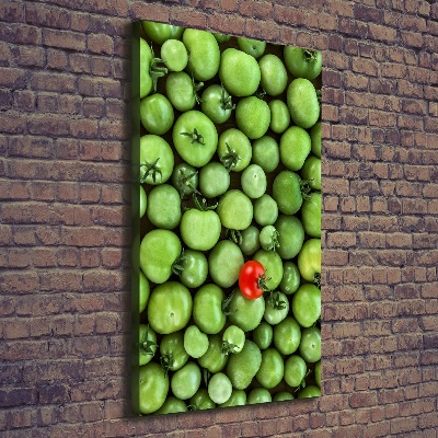 Quadro foto su tela verticale Pomodoro rosso