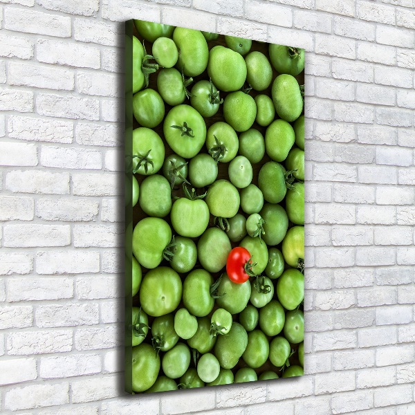 Quadro foto su tela verticale Pomodoro rosso