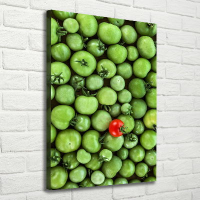 Quadro foto su tela verticale Pomodoro rosso