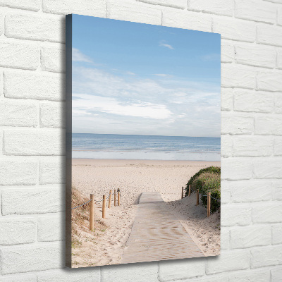 Quadro su tela canvas verticale Sentiero per la spiaggia