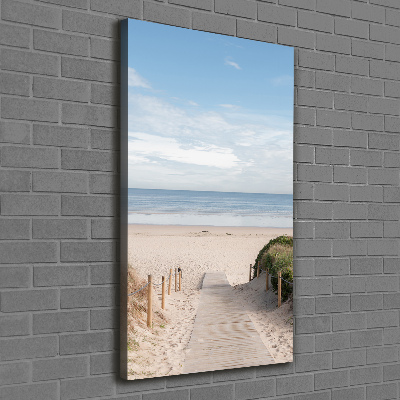 Quadro su tela canvas verticale Sentiero per la spiaggia