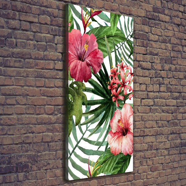 Quadro su tela canvas verticale Modello hawaiano